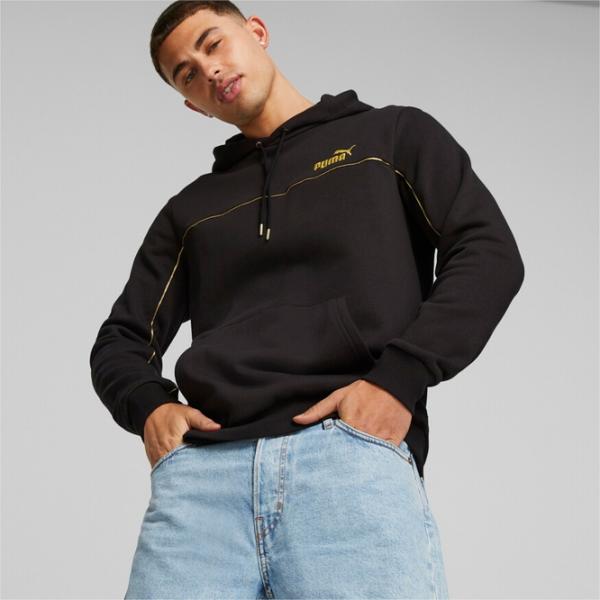 Толстовка для мужчин Puma Ess+ Minimal Gold Fl Прямой/ Черный photo 3