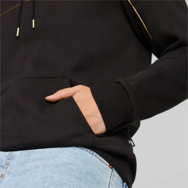 Hanorac pentru bărbați Puma Ess+ Minimal Gold Fl Drept/ Black photo 7