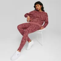 Hanorac pentru femei Puma Ess+ Floral Vibes Aop Crew Fl Red photo 4