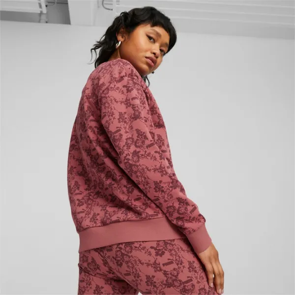 Толстовка для женщин Puma Ess+ Floral Vibes Aop Crew Fl Красный photo 5