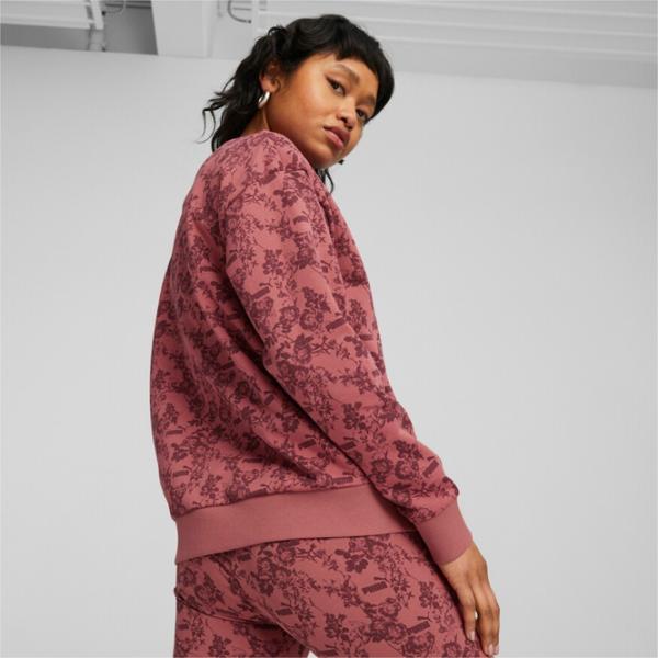 Толстовка для женщин Puma Ess+ Floral Vibes Aop Crew Fl Красный photo 5