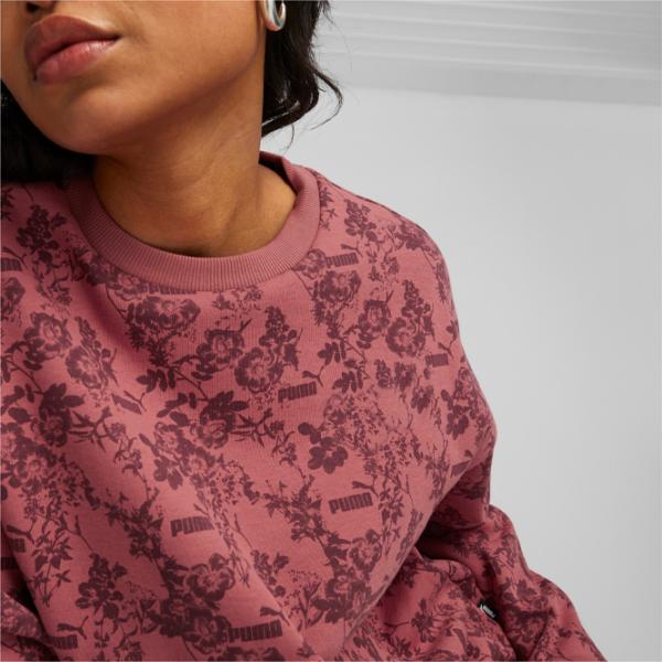 Толстовка для женщин Puma Ess+ Floral Vibes Aop Crew Fl Красный photo 6