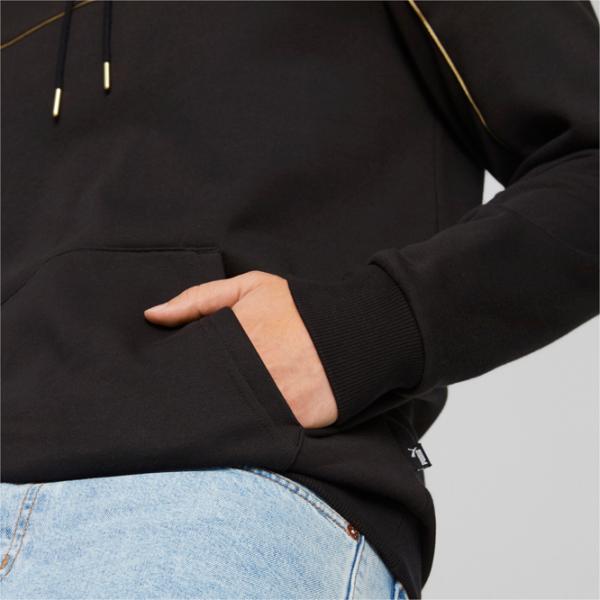 Hanorac pentru bărbați Puma Ess+ Minimal Gold Fl Drept/ Black photo 7