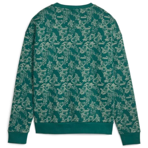 Hanorac pentru femei Puma Ess+ Floral Vibes Aop Crew Fl Green photo 2