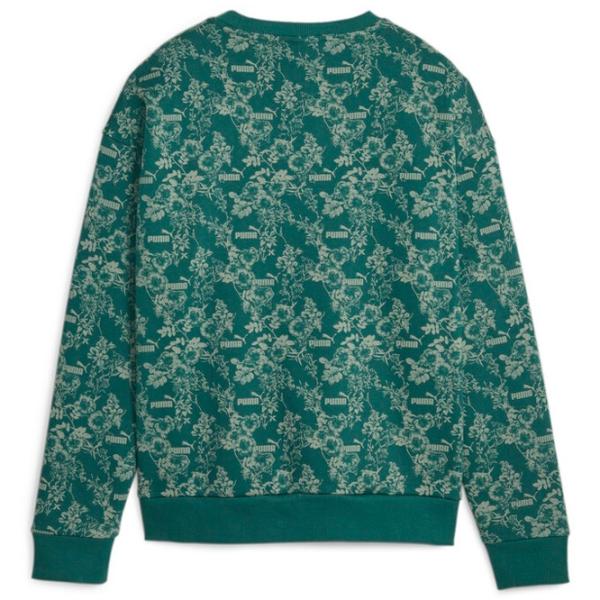 Hanorac pentru femei Puma Ess+ Floral Vibes Aop Crew Fl Green photo 2