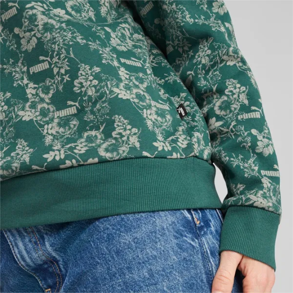 Hanorac pentru femei Puma Ess+ Floral Vibes Aop Crew Fl Green photo 5