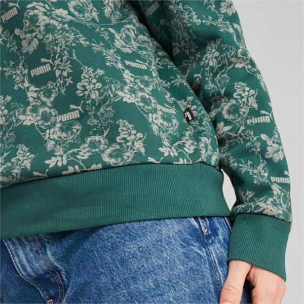 Hanorac pentru femei Puma Ess+ Floral Vibes Aop Crew Fl Green photo 5