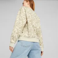 Hanorac pentru femei Puma Ess+ Floral Vibes Aop Crew Fl Beige photo 4