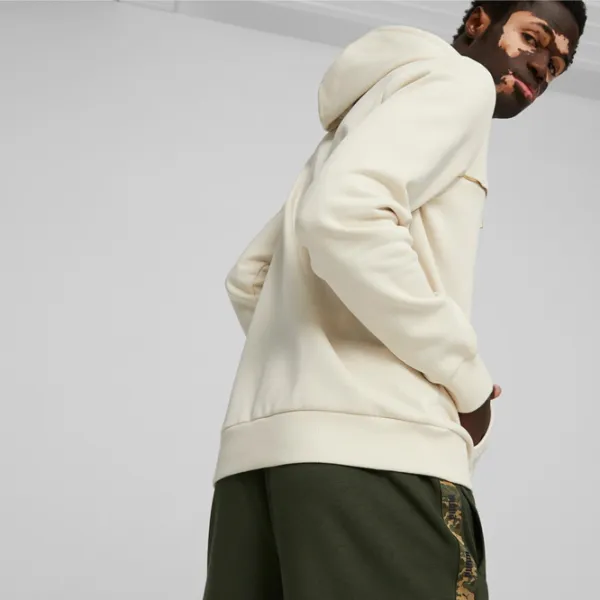 Толстовка для мужчин Puma Ess+ Minimal Gold Fl Прямой/ Белый photo 4