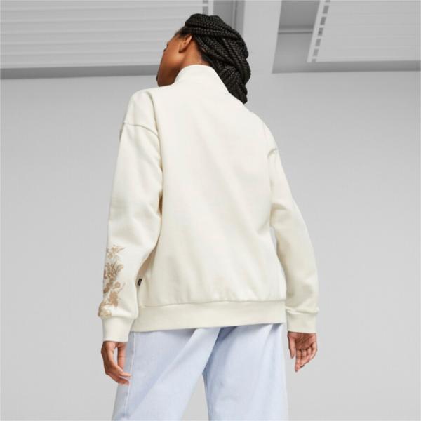 Hanorac pentru femei Puma Ess+ Floral Vibes Track Fl All-season/ Beige photo 4 Hanorac pentru femei Puma Ess+ Floral Vibes Track Fl All-season/ Beige photo 4