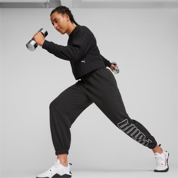 Hanorac pentru femei Puma Fit Branded Crew Toamnă - iarnă/ Black photo 6 Hanorac pentru femei Puma Fit Branded Crew Toamnă - iarnă/ Black photo 6