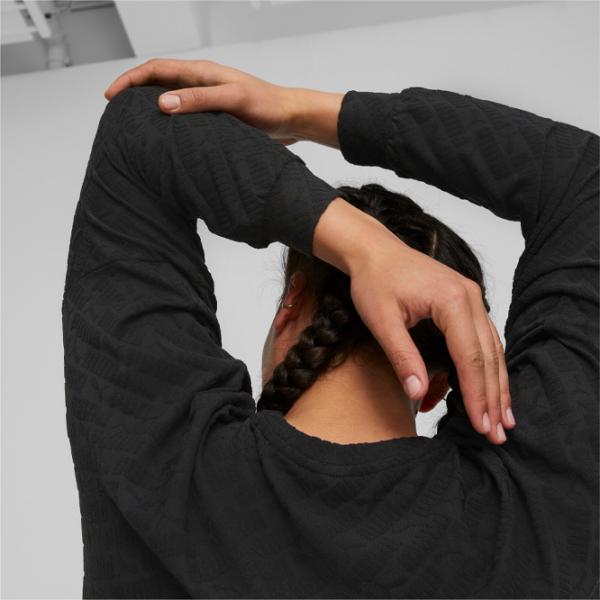 Толстовка для женщин Puma Fit Branded Crew Осень - Зима/ Черный photo 7