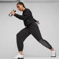 Hanorac pentru femei Puma Fit Branded Crew Toamnă - iarnă/ Black photo 6