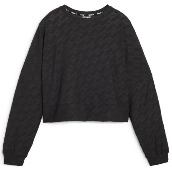 Толстовка для женщин Puma Fit Branded Crew Осень - Зима/ Черный photo 2