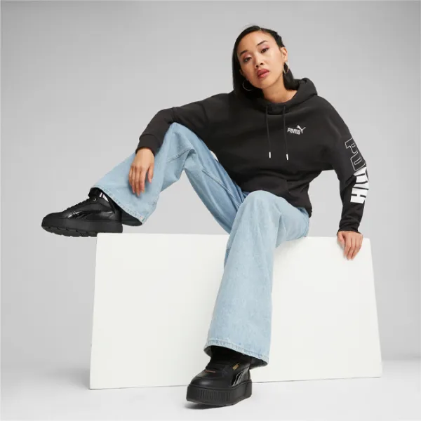 Hanorac pentru femei Puma Power Colorblock High-Neck W Toamnă - iarnă/ Black photo 6