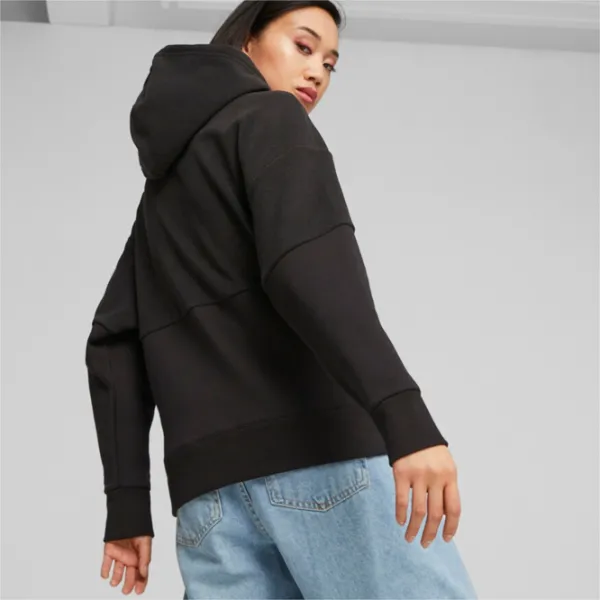 Hanorac pentru femei Puma Power Colorblock High-Neck W Toamnă - iarnă/ Black photo 4