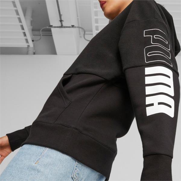 Hanorac pentru femei Puma Power Colorblock High-Neck W Toamnă - iarnă/ Black photo 5