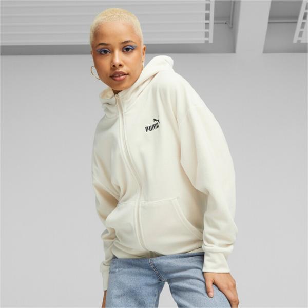 Hanorac pentru femei Puma Ess Elevated Fz All-season/ White photo 3