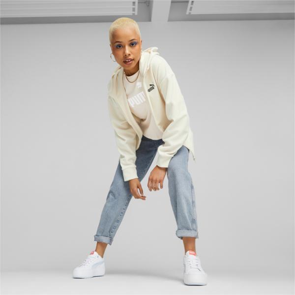 Hanorac pentru femei Puma Ess Elevated Fz All-season/ White photo 5