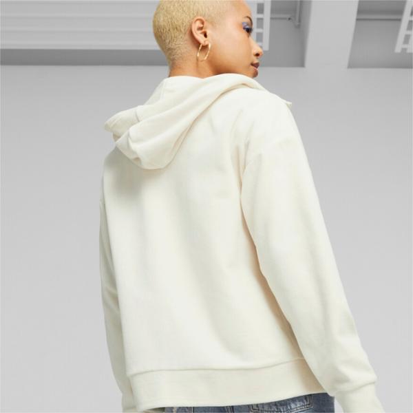 Толстовка для женщин Puma Ess Elevated Fz Всесезонные/ Белый photo 4