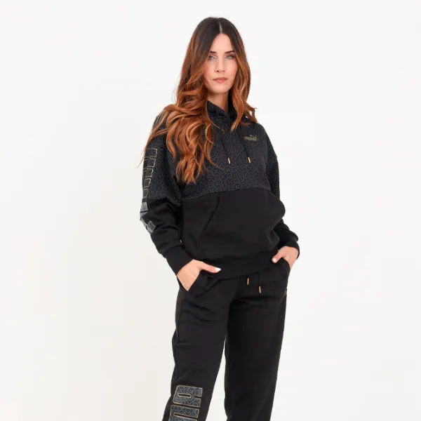 Hanorac pentru femei Puma Power Logo Love Colorblock F Toamnă - iarnă/ Black photo 3 Hanorac pentru femei Puma Power Logo Love Colorblock F Toamnă - iarnă/ Black photo 3