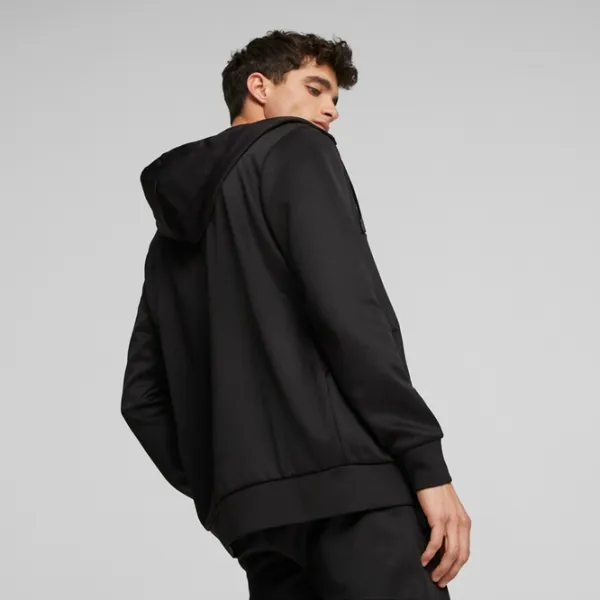 Hanorac pentru bărbați Puma Ferrari Style Hdd Sweat Jacket Drept/ Black photo 3