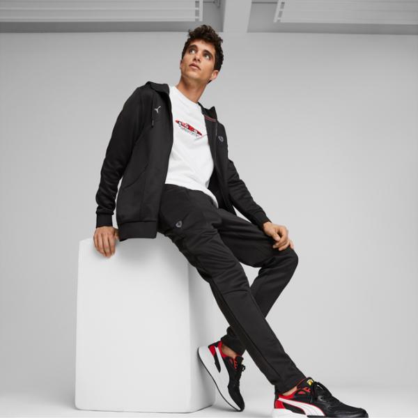 Hanorac pentru bărbați Puma Ferrari Style Hdd Sweat Jacket Drept/ Black photo 5