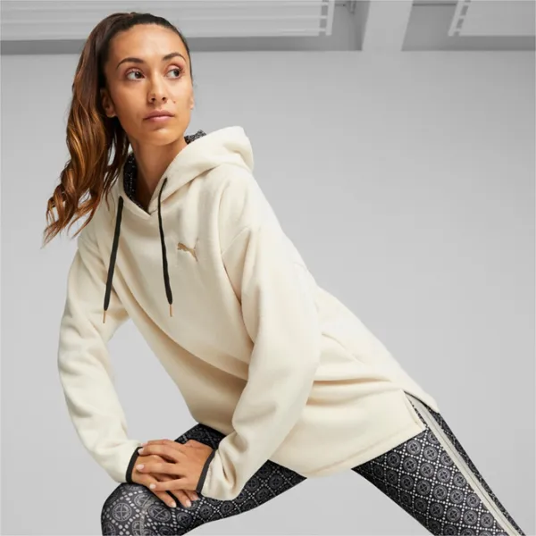Hanorac pentru femei Puma Logo Love All-season/ Beige photo 3