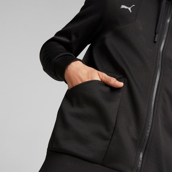 Hanorac pentru bărbați Puma Ferrari Style Hdd Sweat Jacket Drept/ Black photo 7