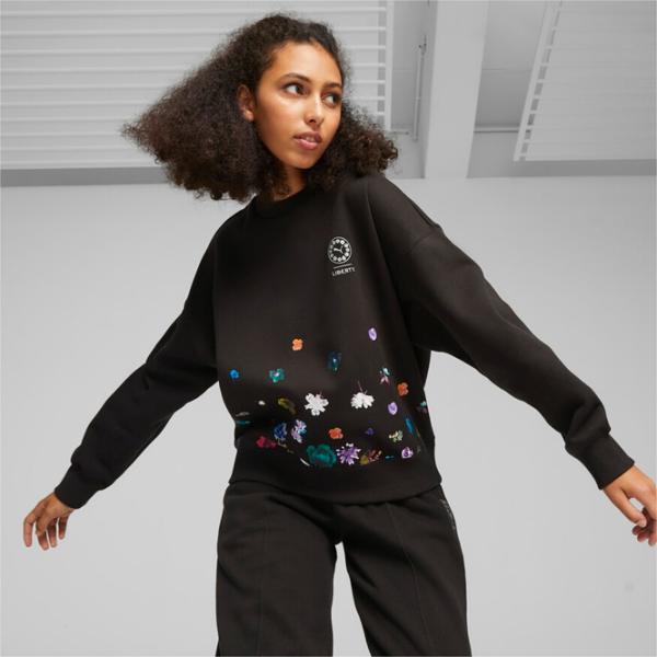 Hanorac pentru femei Puma X Liberty Crew Fl All-season/ Black photo 3 Hanorac pentru femei Puma X Liberty Crew Fl All-season/ Black photo 3