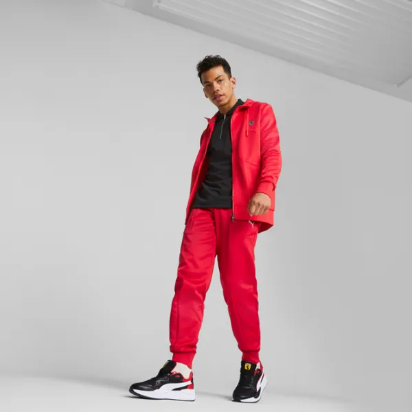 Hanorac pentru bărbați Puma Ferrari Style Hdd Sweat Jacket Drept/ Red photo 5