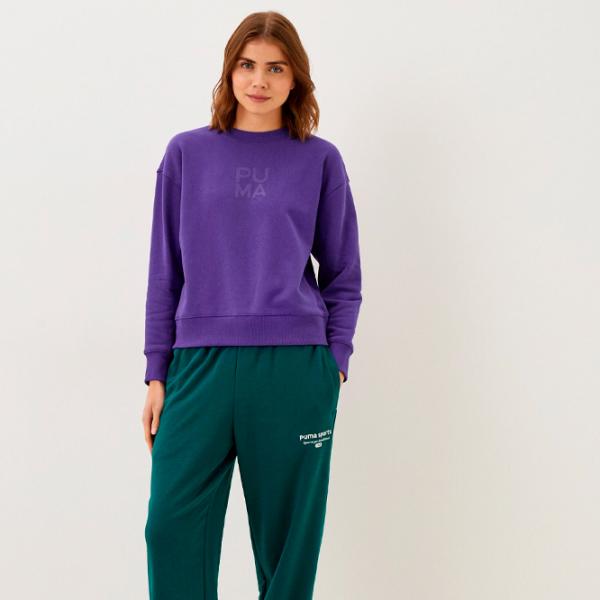 Hanorac pentru femei Puma Infuse Crew Tr Toamnă - iarnă/ Violet photo 4