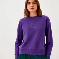 Hanorac pentru femei Puma Infuse Crew Tr Toamnă - iarnă/ Violet photo 3