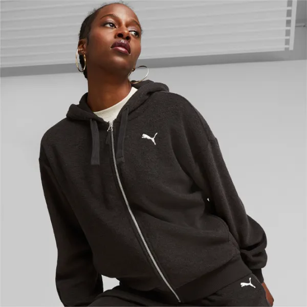 Hanorac pentru femei Puma Her Winterized Full-Zip Iarnă/ Black photo 3