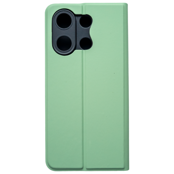 Чехол для смартфона Xiaomi Redmi Note 13 EVO/ Чехол книжка/ Экокожа/ Светлый Зелёный photo 3