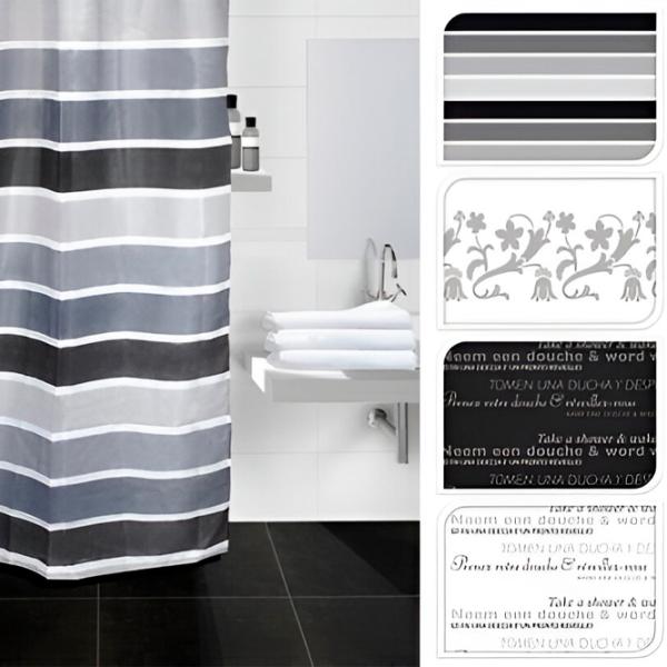 Perdea de duș Bathroom Solutions 18400 180 x 180 cm/ Poliester/ Multicolor photo 2