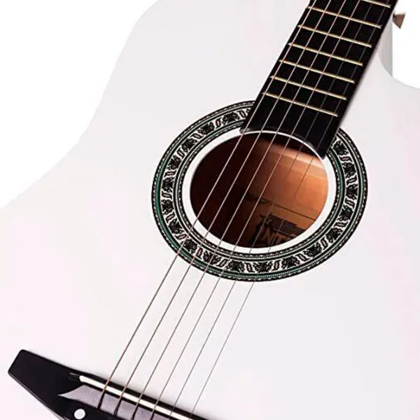 Chitară acustică Enjoy E-38C 4/ 4, Dreadnought, White photo 4