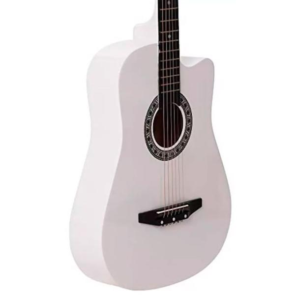 Chitară acustică Enjoy E-38C 4/ 4, Dreadnought, White photo 5