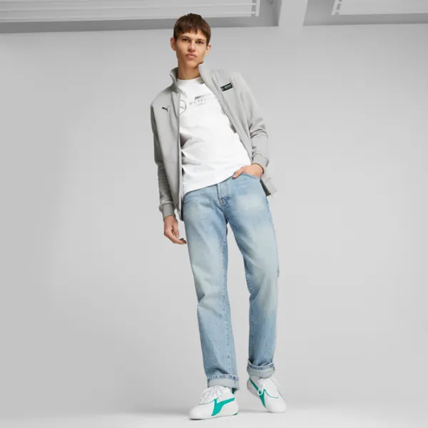 Hanorac pentru bărbați Puma Mapf1 Ess Fleece Jacket Drept/ Silver photo 5