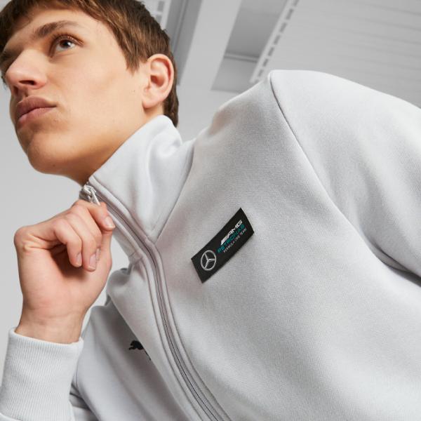 Hanorac pentru bărbați Puma Mapf1 Ess Fleece Jacket Drept/ Silver photo 6