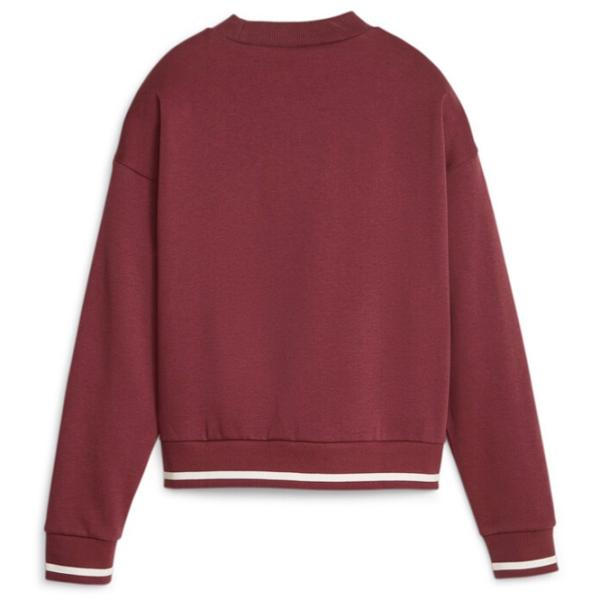 Hanorac pentru femei Puma Squad Crew Fl Toamnă - iarnă/ Red photo 2