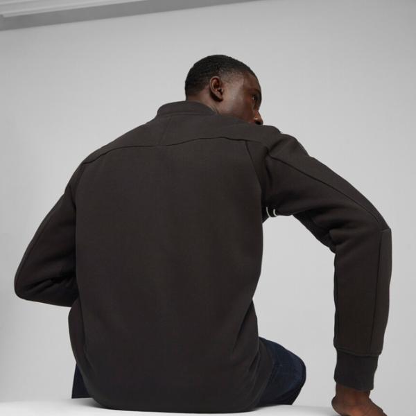Hanorac pentru bărbați Puma Bmw Mms Mt7 Sweat Jacket Drept/ Black photo 4