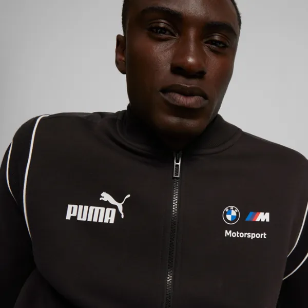 Hanorac pentru bărbați Puma Bmw Mms Mt7 Sweat Jacket Drept/ Black photo 6