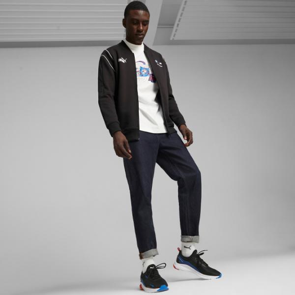 Hanorac pentru bărbați Puma Bmw Mms Mt7 Sweat Jacket Drept/ Black photo 5