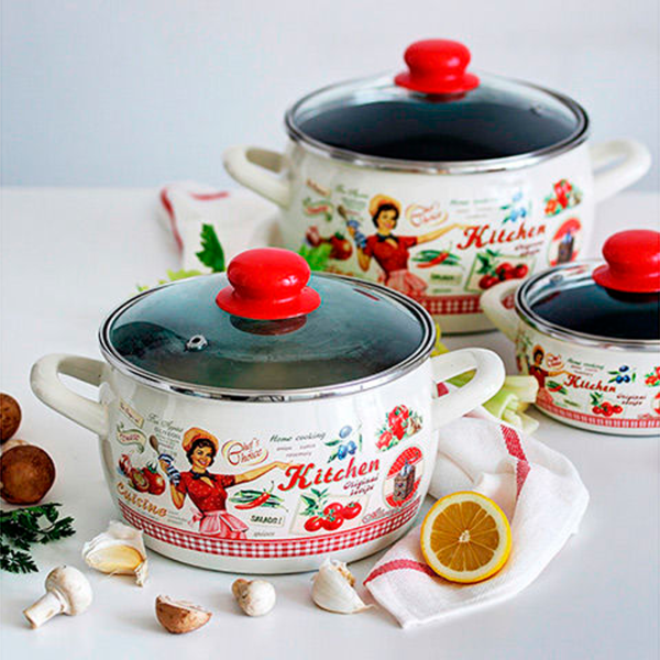 Кастрюля Metalac Kitchen 5 л Нержавеющая сталь/ Белый photo 4