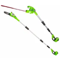 Fierăstrău cu lanţ Greenworks G40PSHK2 cu acumulator/ Green photo 2