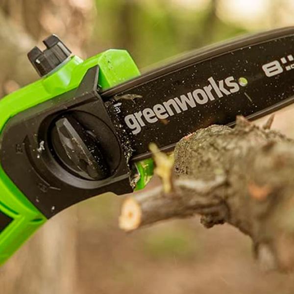 Цепная пила Greenworks G40PSHK2 аккумуляторный/ Зелёный photo 4