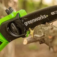 Fierăstrău cu lanţ Greenworks G40PSHK2 cu acumulator/ Green photo 4