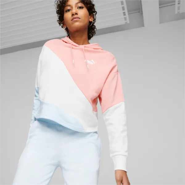 Hanorac pentru femei Puma Power Cat Tr Primăvară - vară/ White photo 3