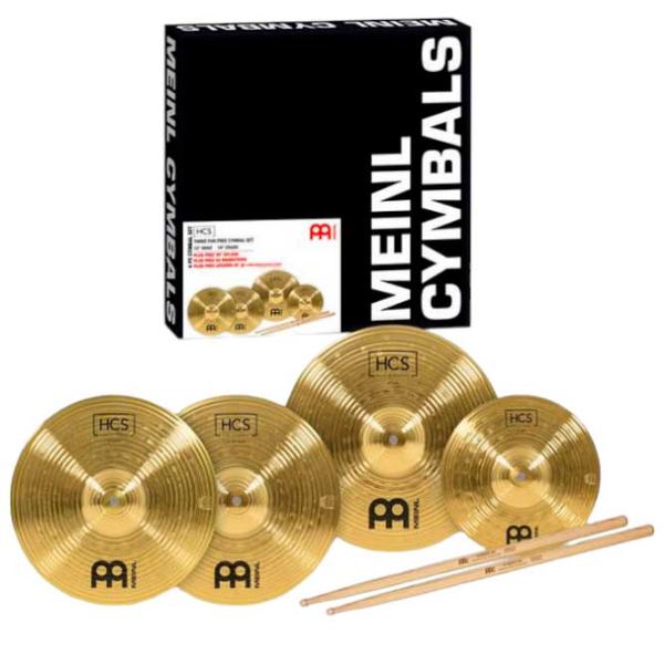 Chimvale pentru tobe Meinl HCS1314+10S Bronz photo 2